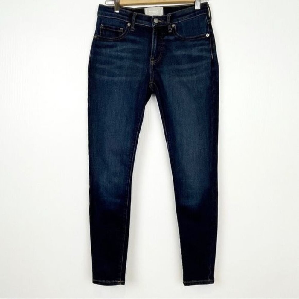 Everlane Mid Rise Skinny Jean in Navy Size 26 Regular